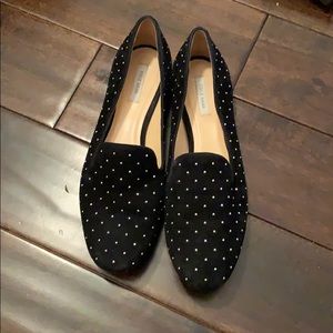 Black studded Cole Haan flats